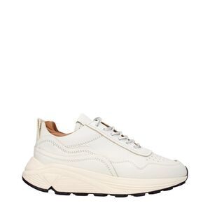 Buttero White Leather Low Top Men's Sneakers